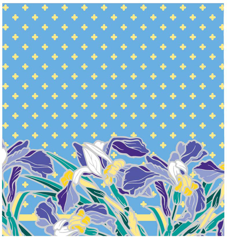 Pattern14 Flowers-Irises